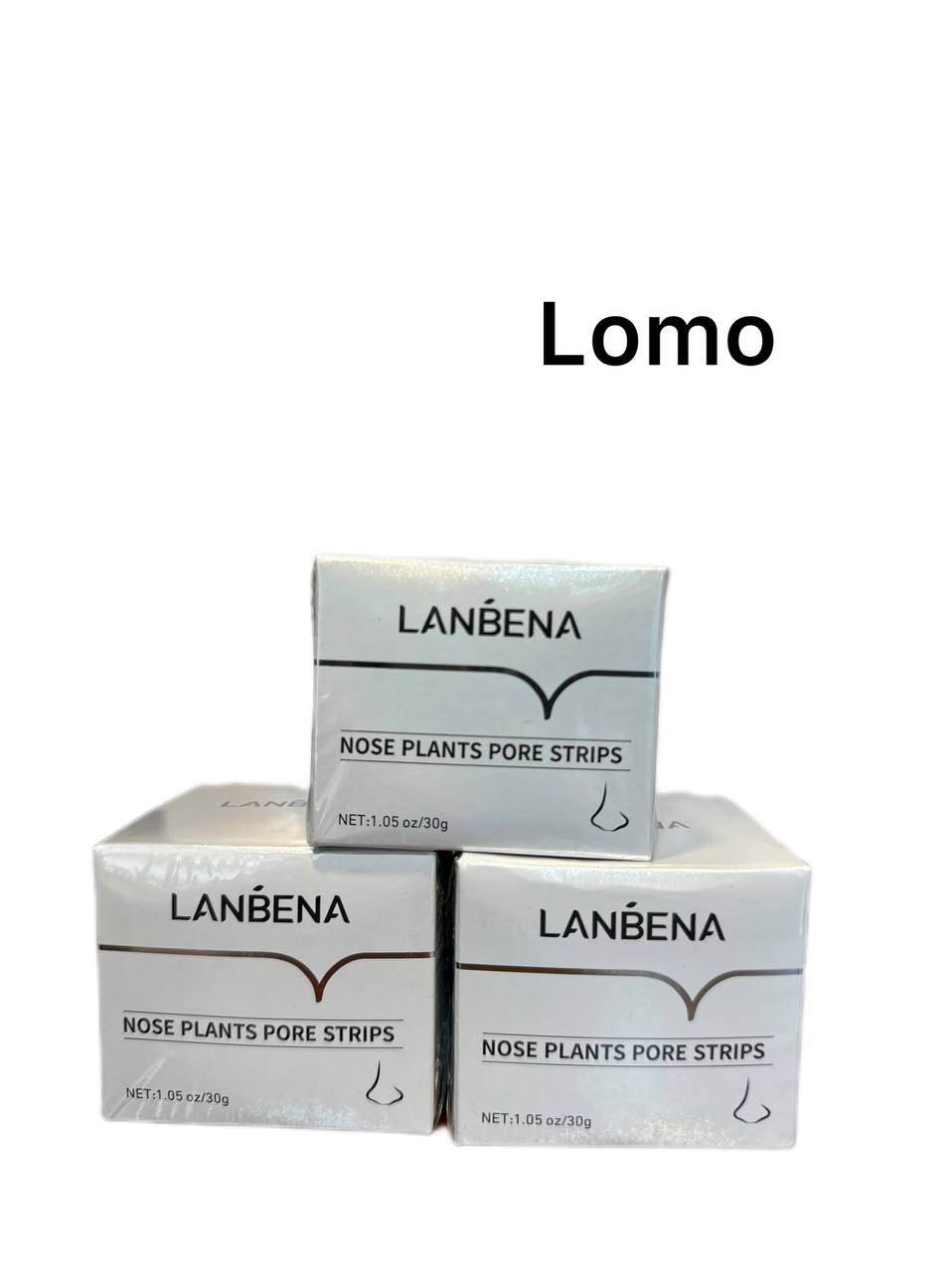 چسب بینی لانبنا Lanbena Nose Strip برای از بین بردن جوش‌های سرسیاه و پاکسازی منافذ پوست بینی، حاوی زغال فعال و عصاره‌های گیاهی